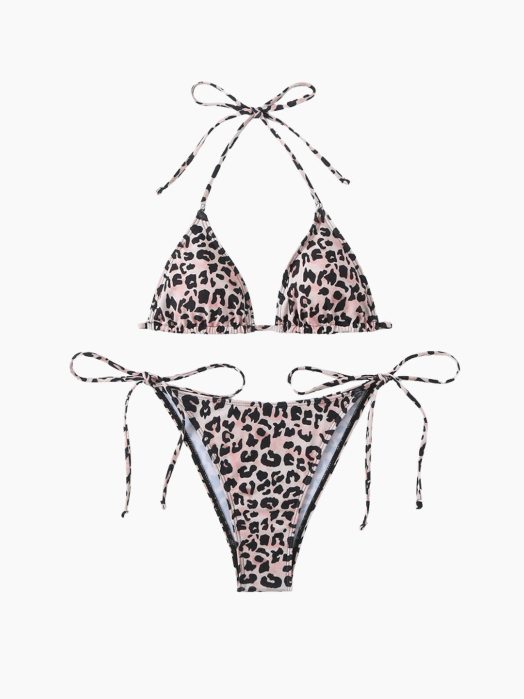 Leopard Triangle Bikini Set