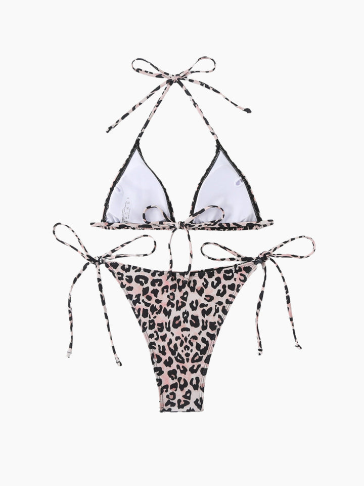 Leopard Triangle Bikini Set