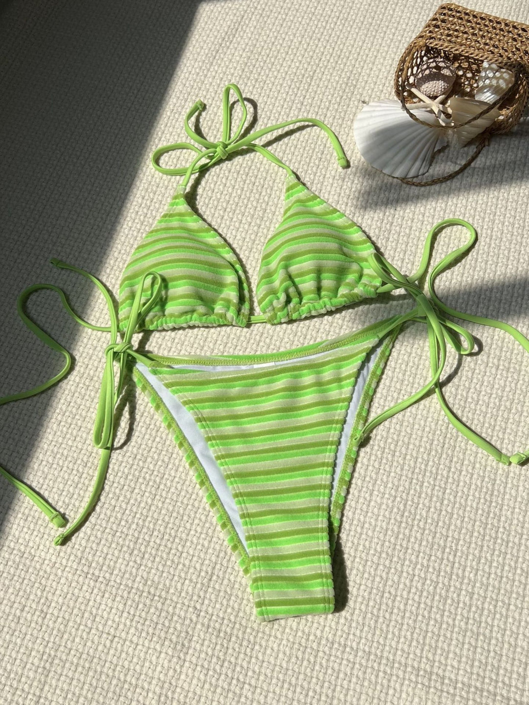 Lily Striped Bikini Set