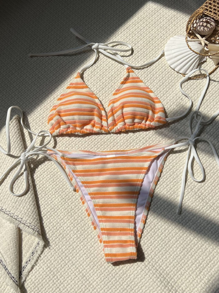 Lily Striped Bikini Set