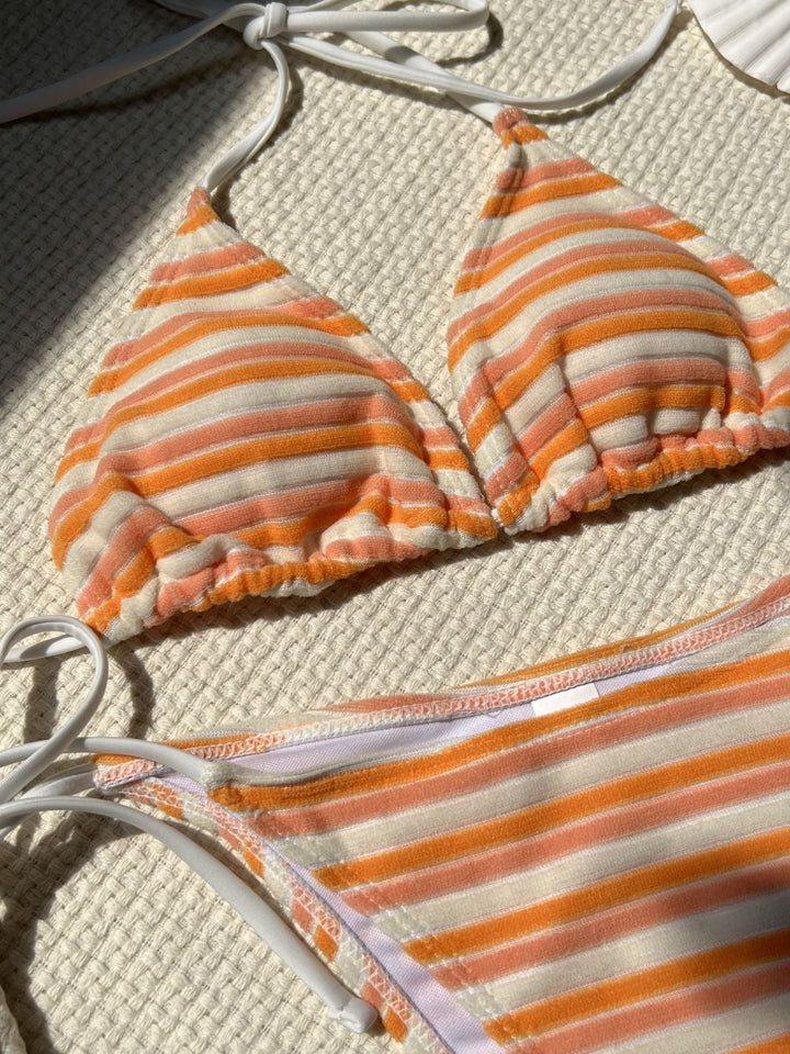 Lily Striped Bikini Set