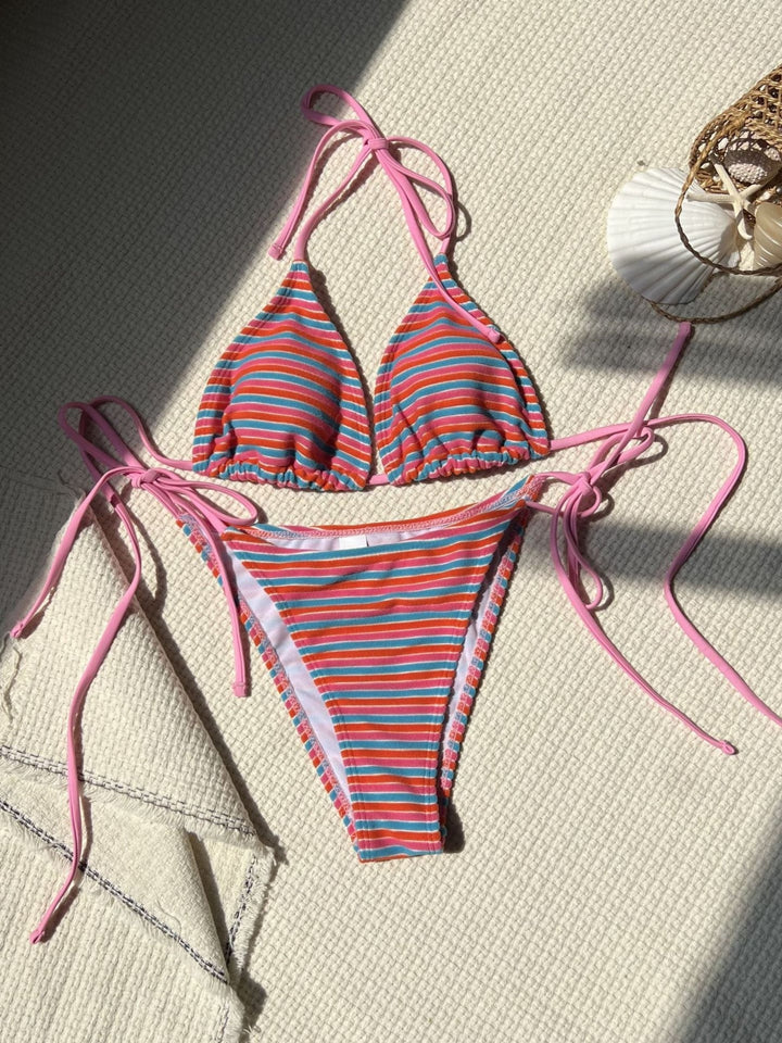 Lily Striped Bikini Set