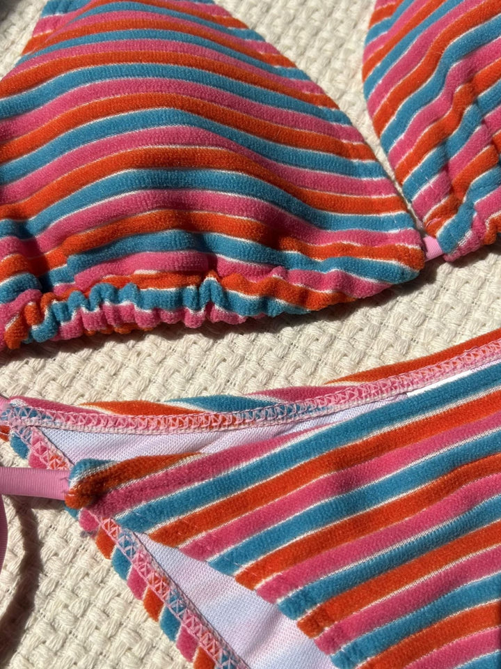 Lily Striped Bikini Set