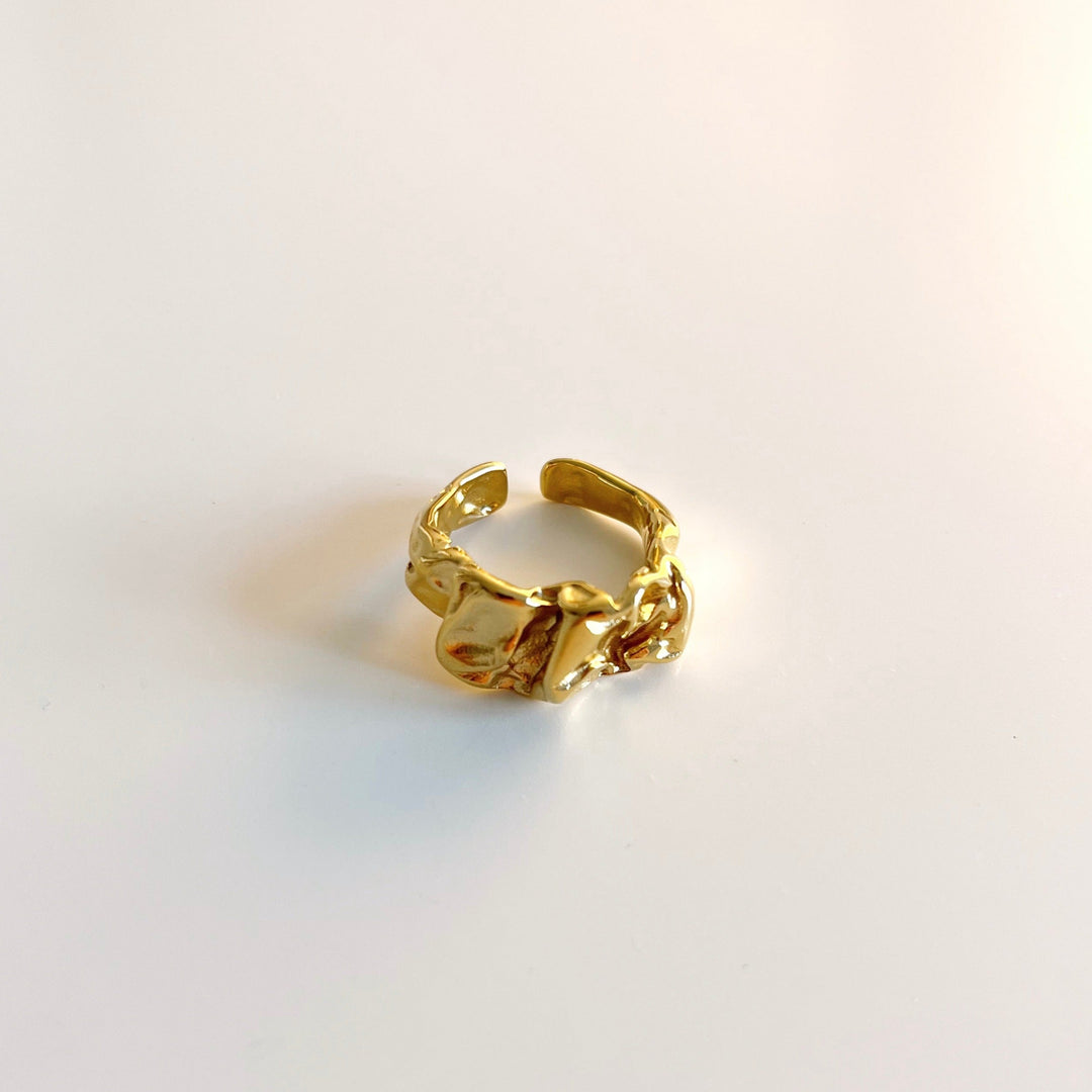 Gold Liquid Melted Ring