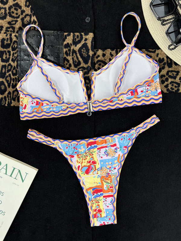 Ethnic Print Bikini