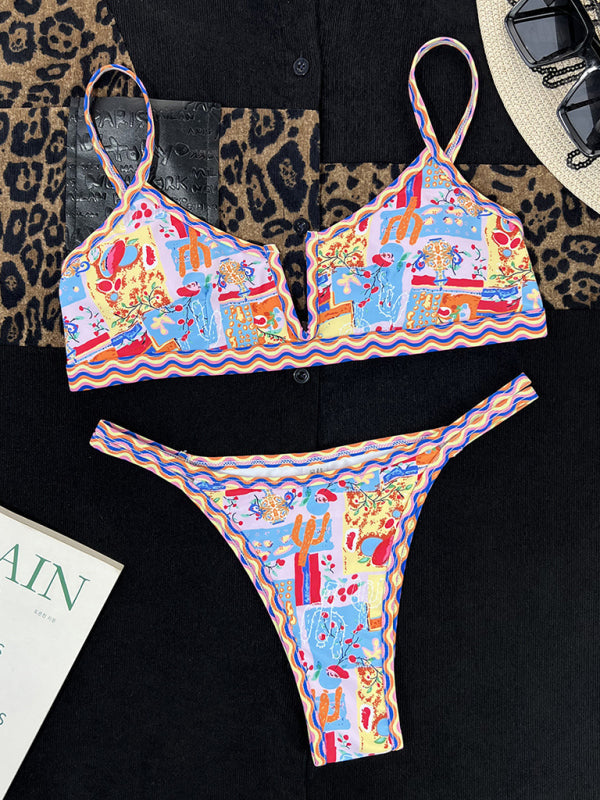 Ethnic Print Bikini